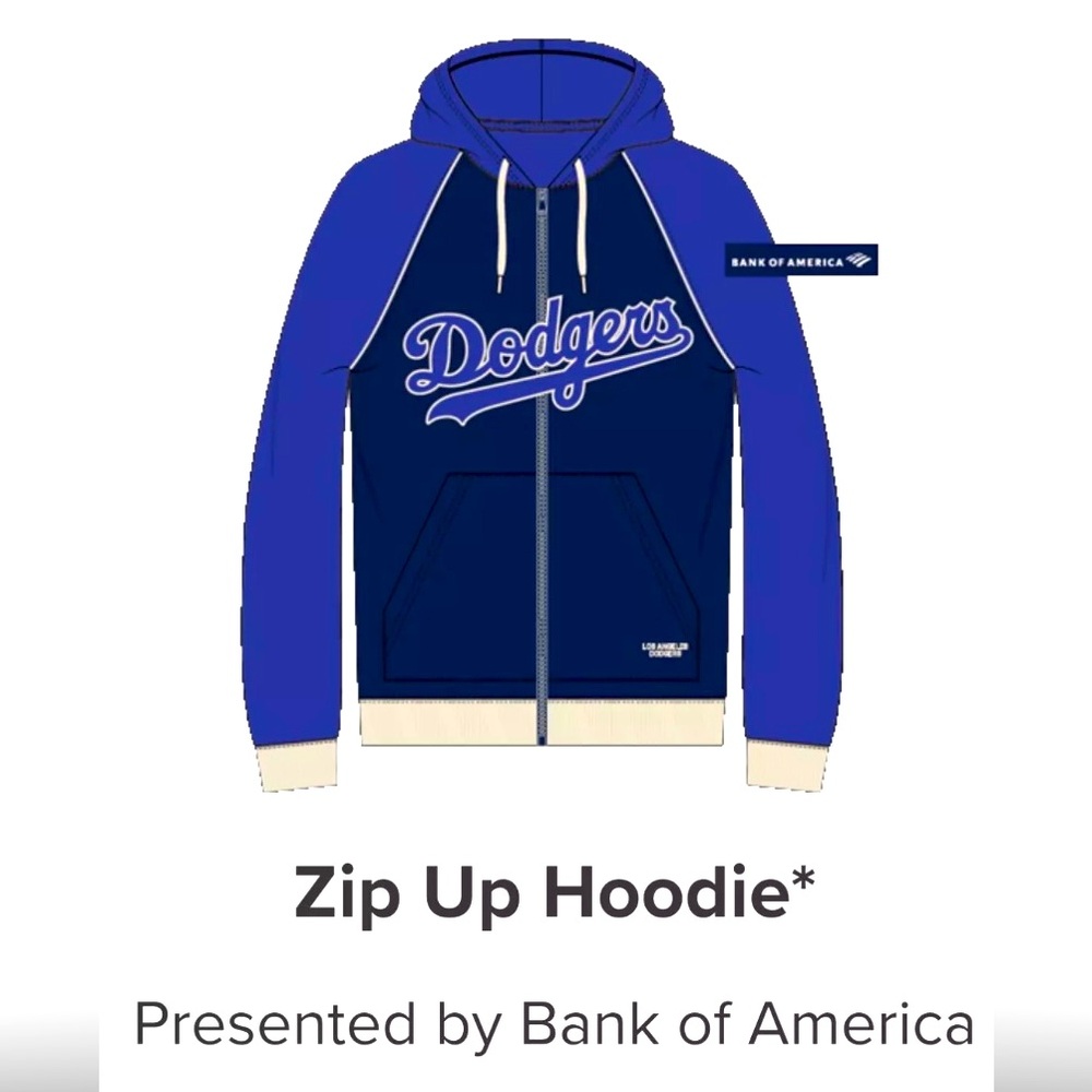 LA Dodgers SGA Zip Up Hoodie Sweatshirt 2024
